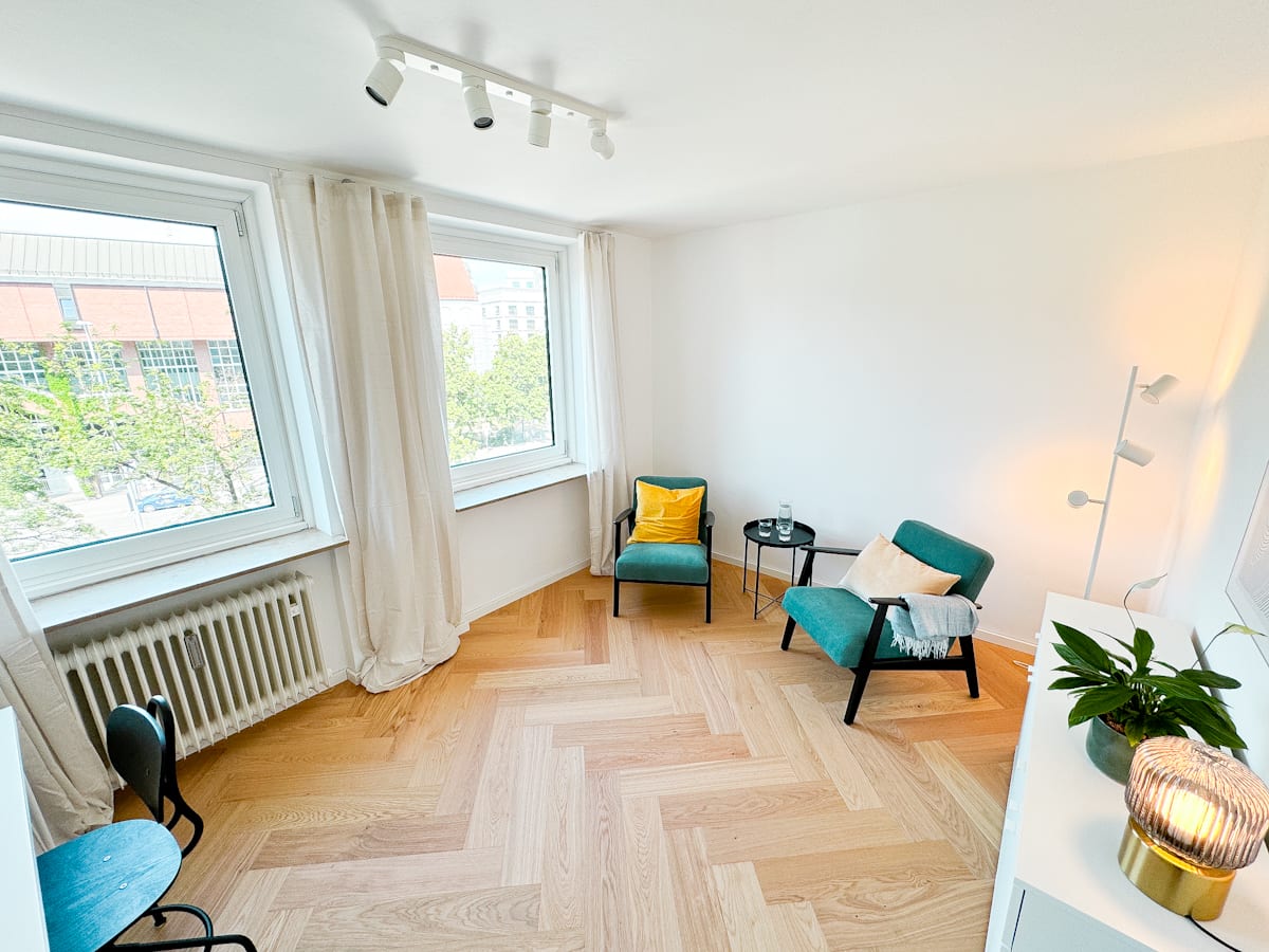 Praxisraum München | Maxvorstadt | Raum 1 - Blick in den Raum
