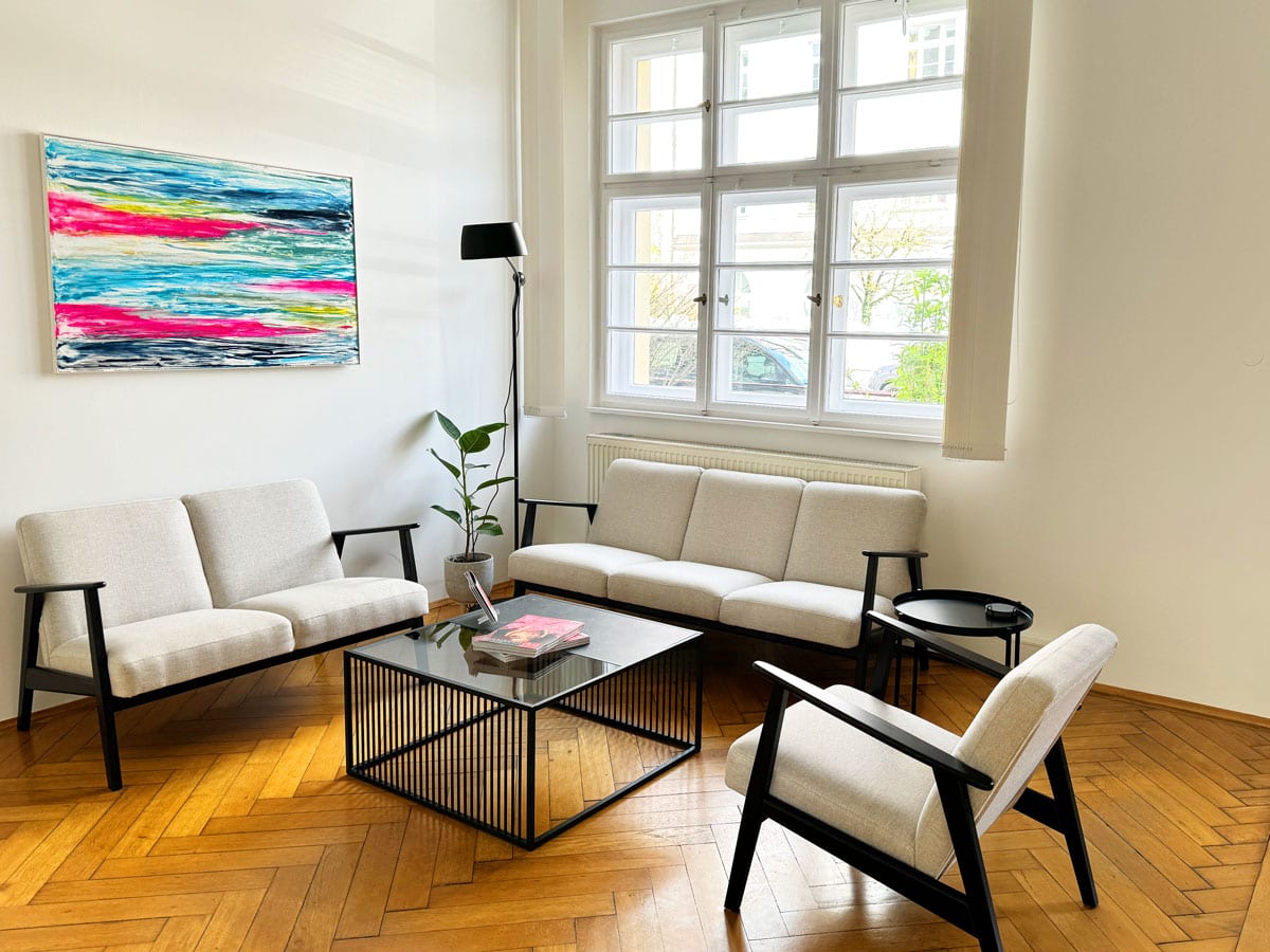 Praxisraum München | Nymphenburg | Warteecke